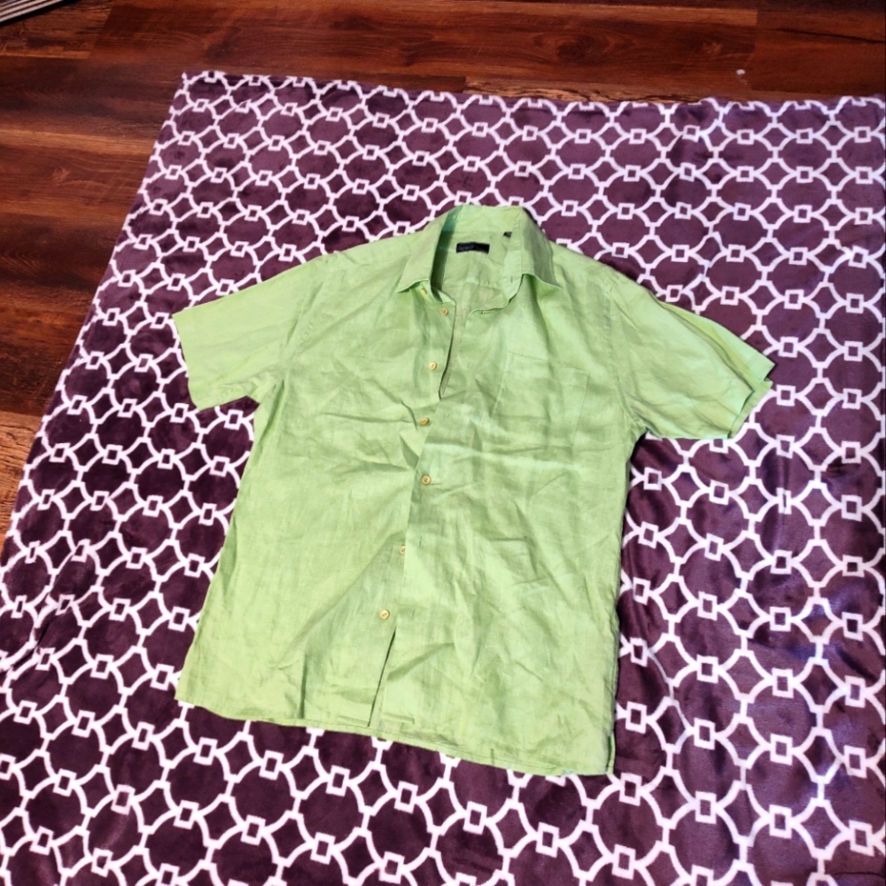 Jhane Barnes frequency linen shirt